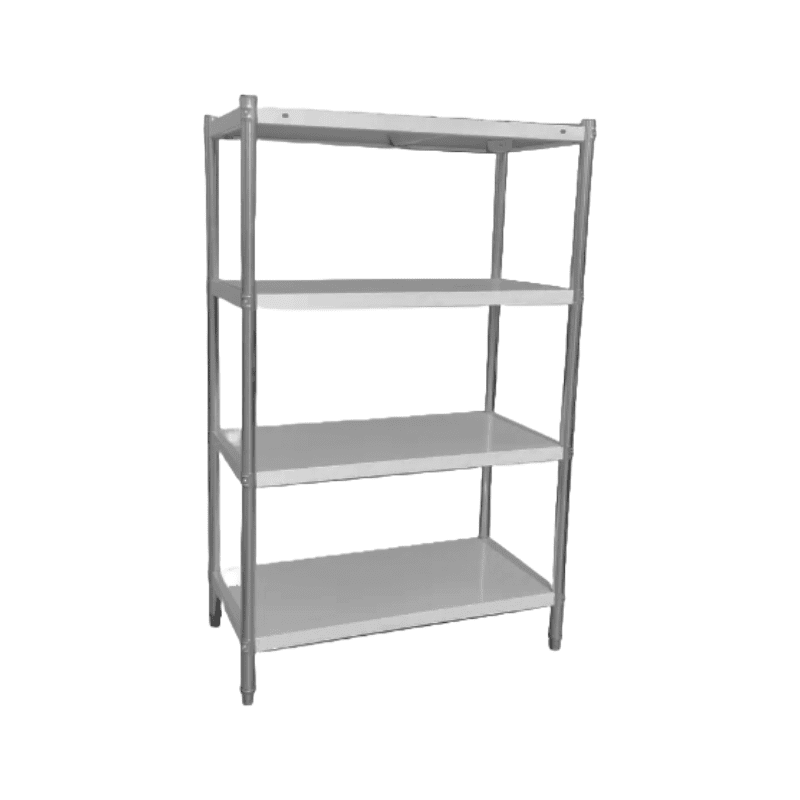 Estantería 4 niveles 150 cm Acero Inoxidable ECOBECK