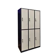 Locker Metalico 6 Puertas Costados Negro - CALVAC